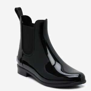 Ralph Lauren Black Rubber Rain Boots